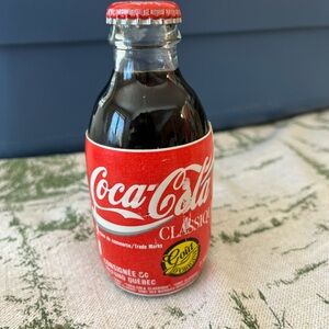 Coca-Cola Classic Stubby Glass Bottle— Small Tear